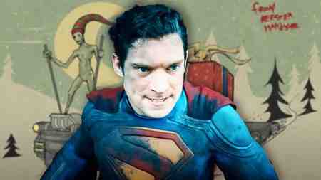 Superman and Mr Handsome on Official Holiday Card