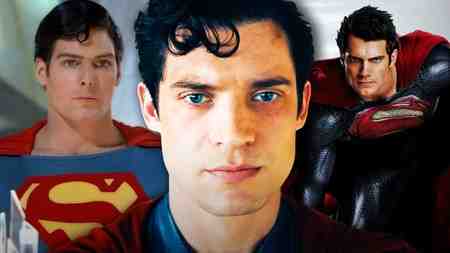 Reeves, Corenswet and Cavill Superman