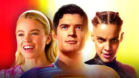 Milly Alcock, David Corenswet as Superman, María Gabriela de Faría as The Engineer