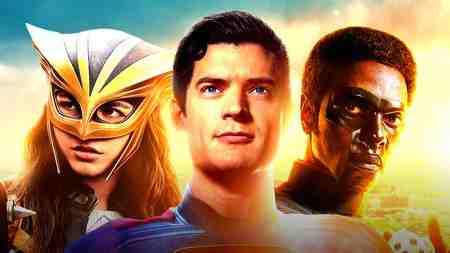 Isabela Merced as Hawkgirl, David Corenswet as Superman, Edi Gathegi as Mr. Terrific
