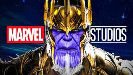 Thanos, Marvel Studios logo.