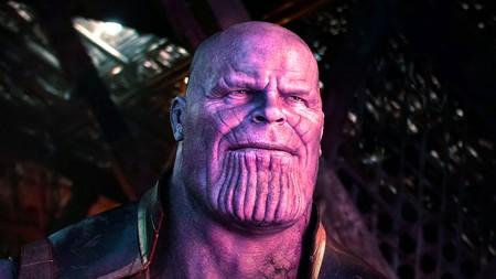 Thanos smiling face in Avengers Infinity War