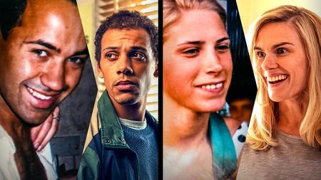 The Witness actors from Netflix with comparison real-life counterparts.