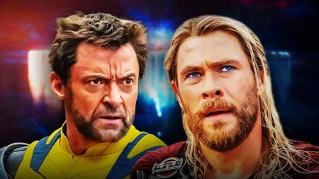 Chris Hemsworth's Thor alongside Hugh Jackman's Wolverine.