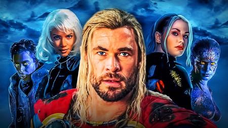 Thor in front of X-Men