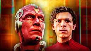 Paul Bettany's Vision and Tom Holland's Spider-Man.