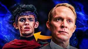 Joe Locke as Billy Maximoff and Paul Bettany as human Vision in VisionQuest.