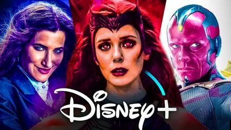 WandaVision trilogy, Disney Plus logo, Agatha, Wanda, Vision