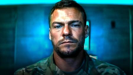 Alan Ritchson as 81 in War Machine.