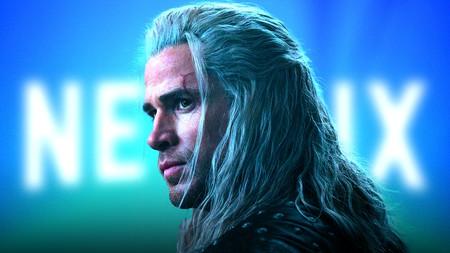 Liam Hemsworth as Geralt in The Witcher Season 4, Netflix logo