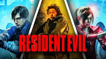 Resident Evil 2 poster with Resident Evil 2026 movie logo and Austin Abrams as Bryan.