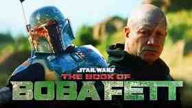 Temeura Morrison as Boba Fett, The Book of Boba Fett logo