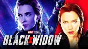 Scarlett Johansson, Black Widow logo, Avengers: Endgame