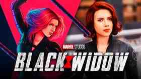Black Widow artwork by Jen Bartel, Black Widow logo, Scarlett Johansson as Black Widow