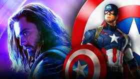 Chris Evans as Captain America, Sebastian Stan as Sam Wilson
