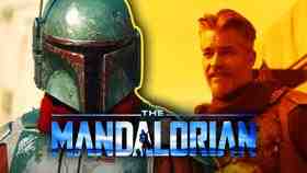 The Mandalorian logo, Boba Fett, Timothy Olyphant as Cobb Vanth