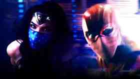 Gal Gadot as Wonder Woman, Ezra Miller as Flash
