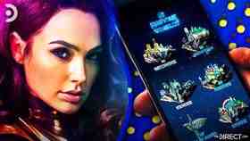 Gal Gadot as Wonder Woman, DC FanDome interface
