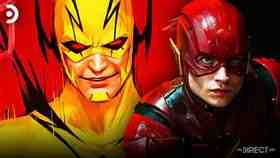 Comic Artwork of Reverse-Flash, Ezra Miller as The Flash