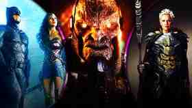 Batman and Wonder Woman with Darkseid and Granny Goodness