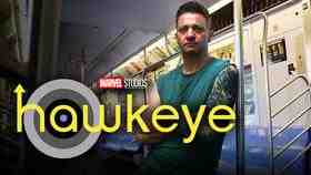 Hawkeye in subway car