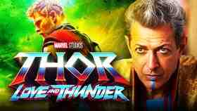 Jeff Goldblum as Grandmaster, Thor: Love and Thunder logo