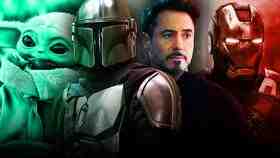 The Mandalorian logo