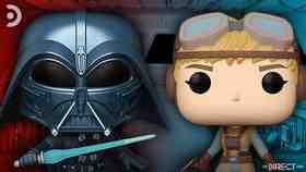 Star Wars Funko Pops of Darth Vader and Starkiller, based on Ralph McQuarrie's concept art