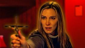 Arrowverse Star Katie Cassidy Trades In Her Canary Cry for an Exorcising Cross in 'Speed Demon'