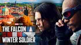 The Falcon and the Winter Soldier logo, Bucky Barnes, Sam Wilson