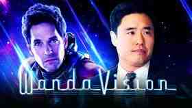Ant-Man, WandaVision logo, Randall Park as Jimmy Woo