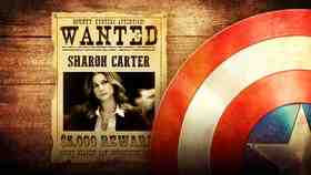 Captain America shield, Emily Vancamp as Sharon Carter