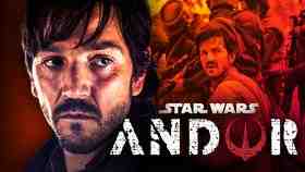 Diego Luna as Cassian Andor, Andor logo