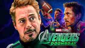 Robert Downey Jr., Avengers Doomsday logo.