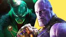 Robert Downey Jr., Doctor Doom and Thanos With Infinity Gauntlet