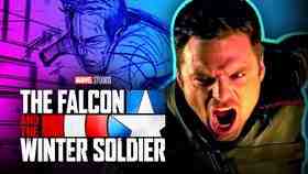 Bucky Barnes Sebastian Stan Falcon and Winter Soldier logo