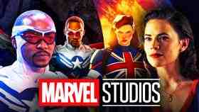 Captain Carter, Anthony Mackie as Captain America, Hayley Atwell as Peggy Carter, Marvel Studios