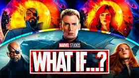 What If logo, Chris Evans as Captain America, Samuel L. Jackson as Nick Fury