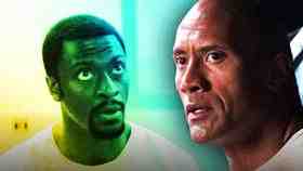 Aldis Hodge and Dwayne Johnson