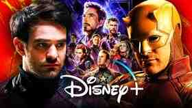 Charlie Cox, Disney+ logo, Daredevil, Avengers: Endgame