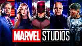 Daredevil: Born Again main characters Foggy, Karen Page, Daredevil, Kingpin, Punisher