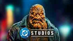 Clayface, DC Studios logo.