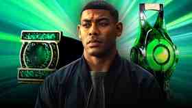 Aaron Pierre as John Stewart, Green Lantern ring.