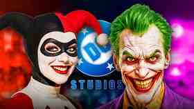 Joker, Harley Quinn, DC Studios logo