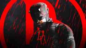 Charlie Cox as Daredevil, Daredevil logo