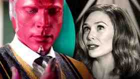 Paul Bettany as Vision, Elizabeth Olsen as Scarlet Witch/Wanda Maximoff, WandaVision