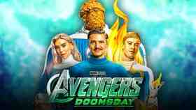 Avengers: Doomsday logo, MCU Fantastic Four cast.