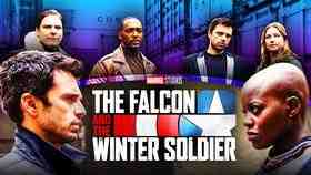 Falcon, Zemo, Bucky, Sharon, Ayo, The Falcon and the Winter Soldier.