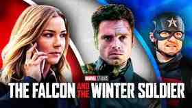 Sharon Carter, Bucky Barnes, John Walker, Falcon and Winter Soldier logo