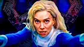 Sue Storm, Galactus helmet in background